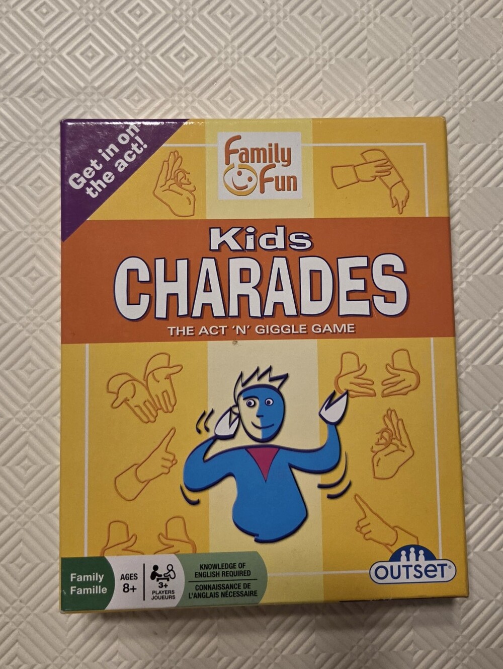 Kids Charades Game - Yellow